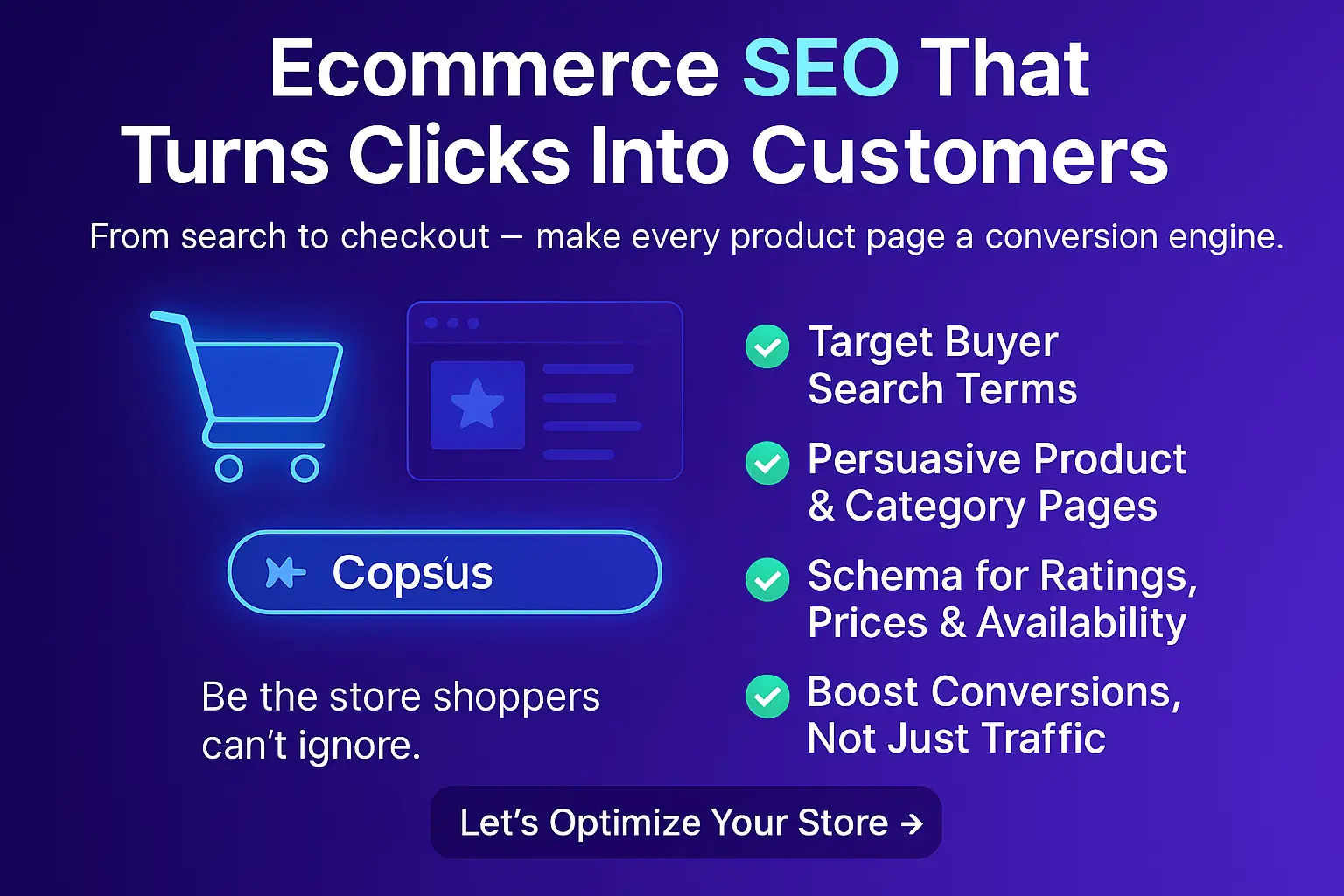 An ecommerce product page optimized for SEO with clear images, persuasive descriptions, and five-star ratings.