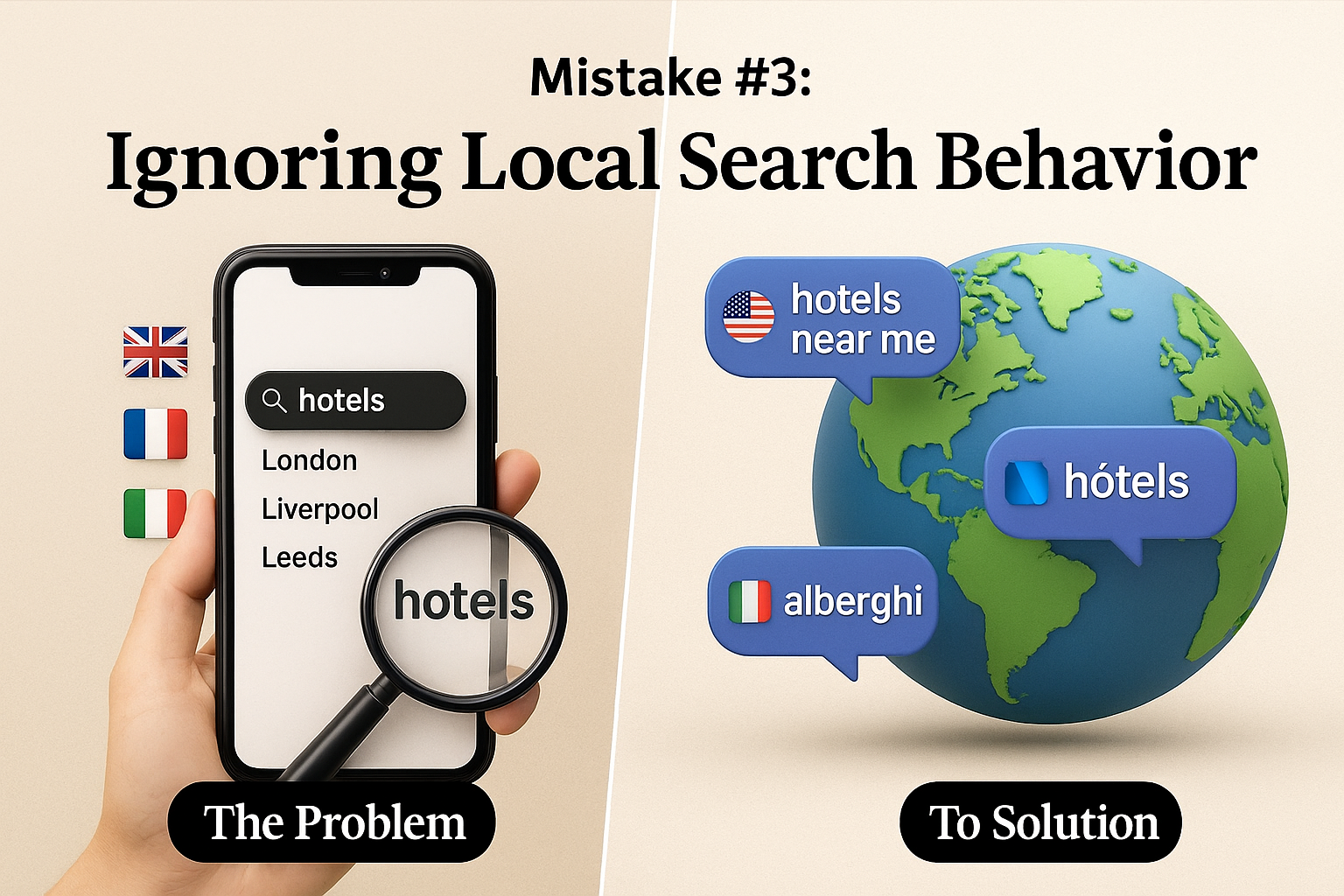 Mistake #3: Ignoring Local Search Behavior — One Keyword Strategy for All

