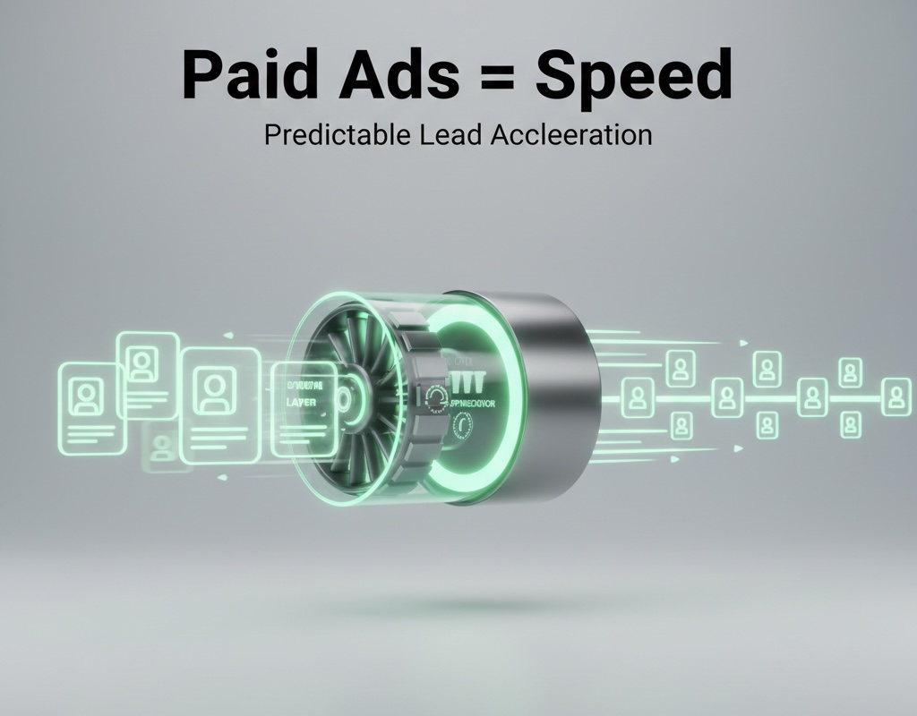 Paid Ads: The "Speed Booster" for Predictable Leads<br />
