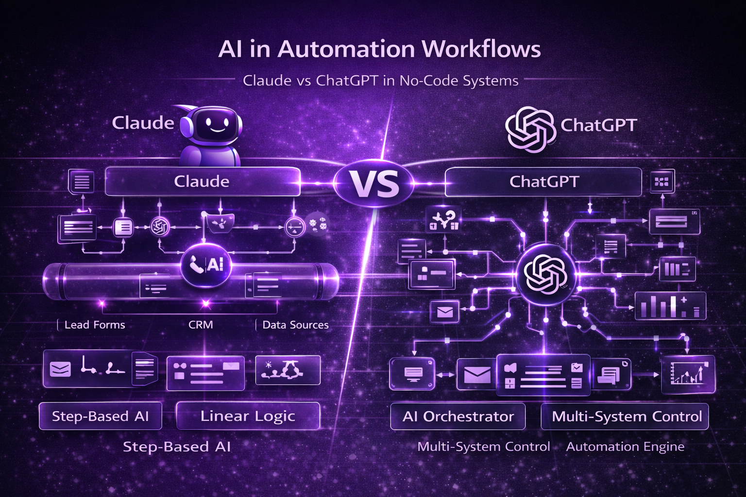 Claude vs ChatGPT for No-Code Automation